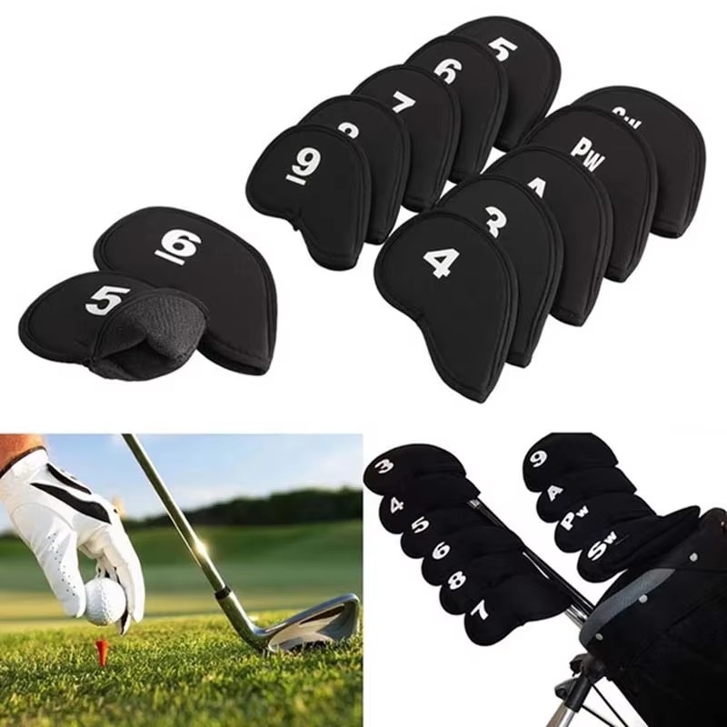 Golf Club Iron Set - 10 Buah Penutup Kepala Besi Klub