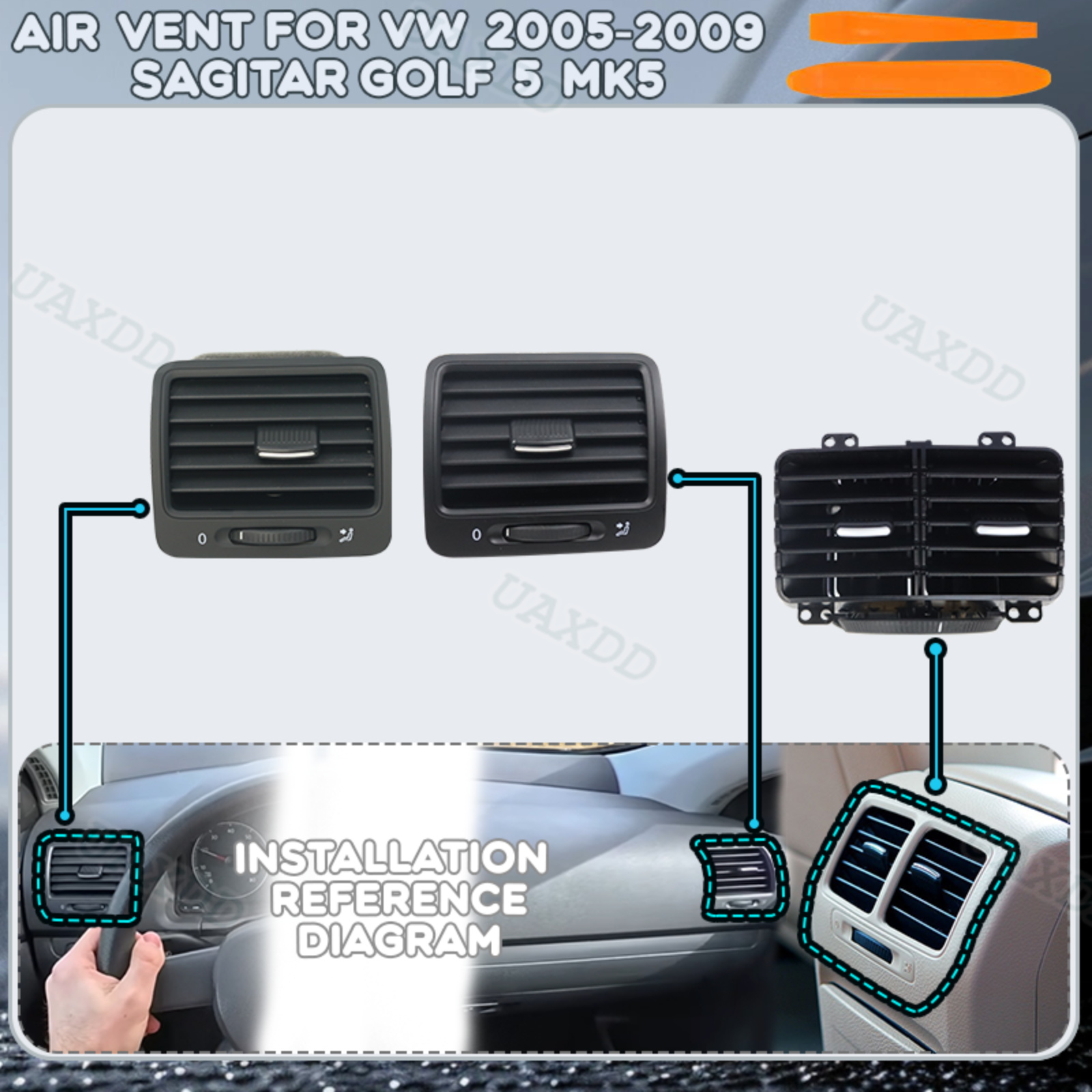 Golf Equipment Outlet - Komponen Ventilasi AC Mobil VW Sagitar