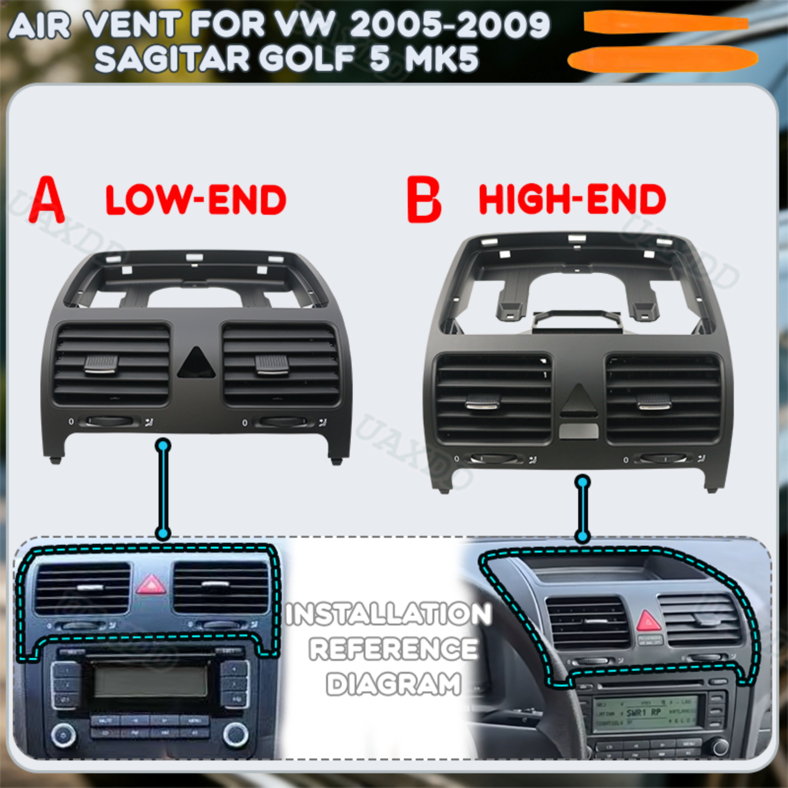 Golf Equipment Outlet - Untuk VW 2005-2009 Kit Peralatan Ventilasi