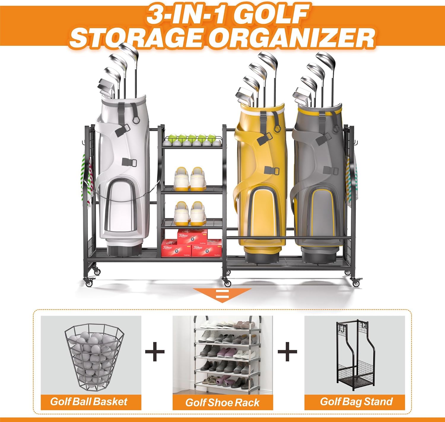 Rak Penyimpanan Tas Golf, Orga - Golf Equipment Holder ulasan dan harga