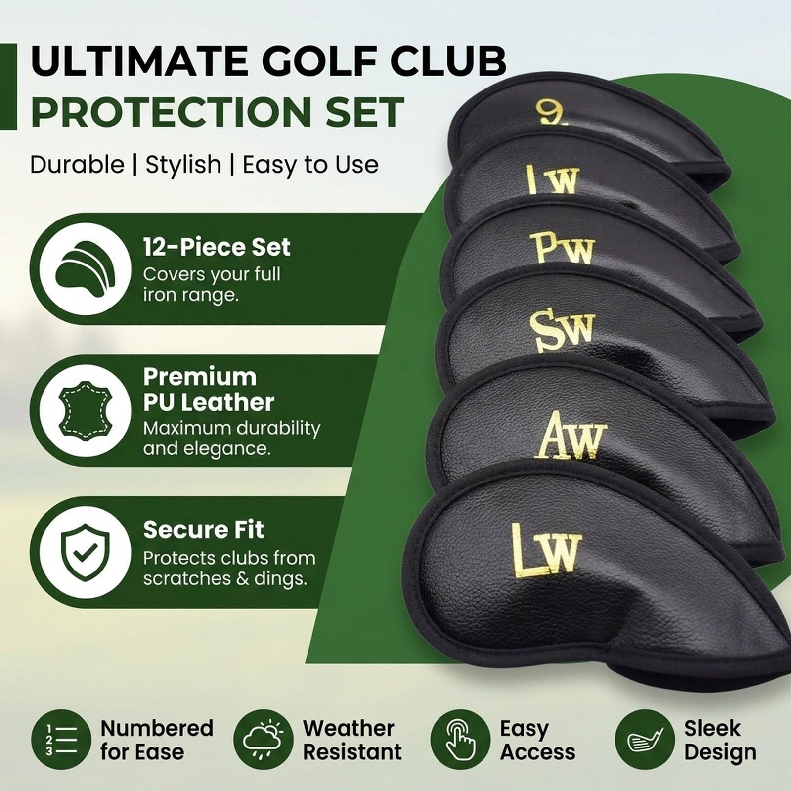 Penutup Kepala Tongkat Golf 12 - Golf Club Iron Set ulasan dan harga